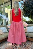 Arbi Gingham Sundress Chilli